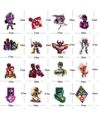 50Pcs Power Rangers Stickers Pack Cool Movie Vinyl Waterproof Stickers for Water Bottle Skateboard Laptop Phone Car Decals Gi...