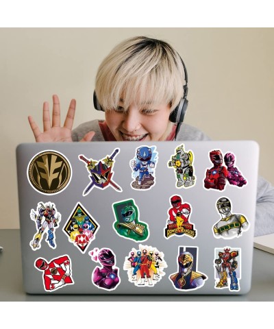 50Pcs Power Rangers Stickers Pack Cool Movie Vinyl Waterproof Stickers for Water Bottle Skateboard Laptop Phone Car Decals Gi...