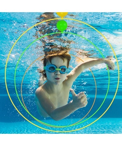 Pool Rings for Kids Diving 3Pcs Swim Through Rings for Pool Diving Toys for Pool for Kids No Assembly Required for Underwater...