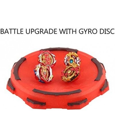 Gyro Burst | 4 Pieces Battling Tops Metal Battle Gyro Set | 4D Fusion Model Burst Evolution Combination Series with 2 Launche...