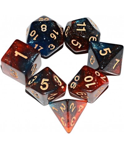 Galaxy Dice Set| Blue Red DND Dice Set for Board Game $15.02 Game Accessories