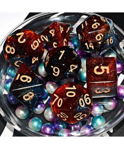 Galaxy Dice Set| Blue Red DND Dice Set for Board Game $15.02 Game Accessories