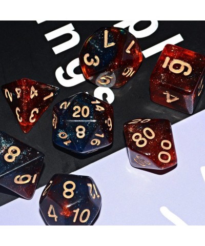 Galaxy Dice Set| Blue Red DND Dice Set for Board Game $15.02 Game Accessories