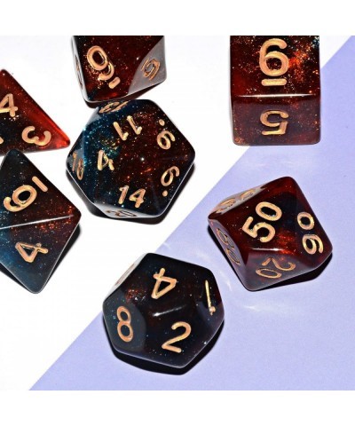 Galaxy Dice Set| Blue Red DND Dice Set for Board Game $15.02 Game Accessories