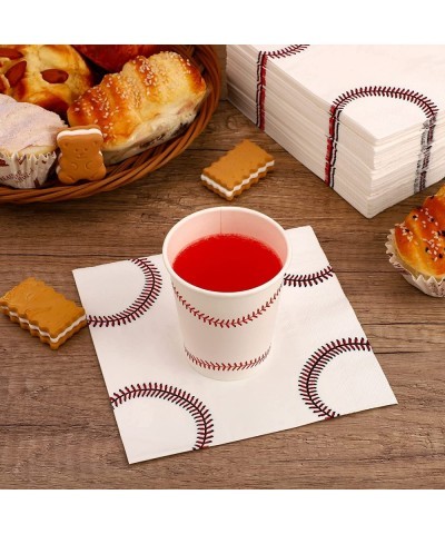 100 Pack Baseball Napkins Paper Baseball Design Napkins for Baby Shower Birthday Party Sports Themed Party Supplies $20.71 Ki...