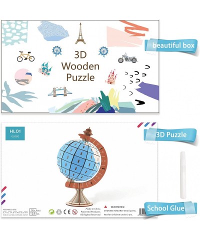 3D Wooden Puzzles for Adults and Kids Globe Wood Building Kits STEM Toys Crafts for Girls and Boys $21.87 3-D Puzzles