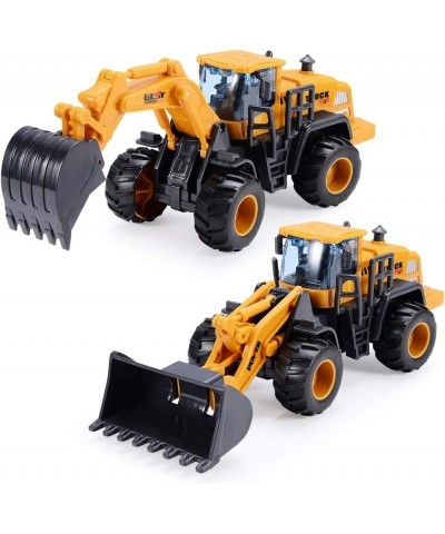 Construction Toys for 3 Year Old Boys 2 Pack with Excavator Toy Bulldozer Toys for Kids Sand Toys Beach Toys Truck Toys Sand ...