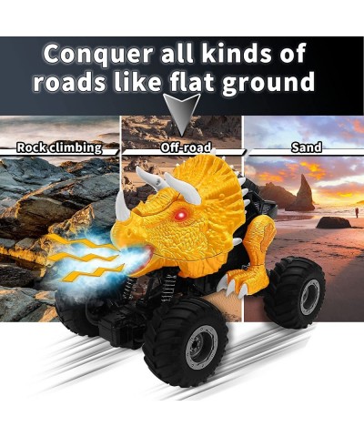 Remote Control Stunt Dinosaur Car - 360° Rotation Off Road Monster 2.4 GHz RC Trucks Toy 2 Rechargeable Batteries RC Car with...