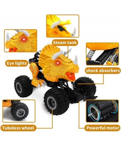 Remote Control Stunt Dinosaur Car - 360° Rotation Off Road Monster 2.4 GHz RC Trucks Toy 2 Rechargeable Batteries RC Car with...