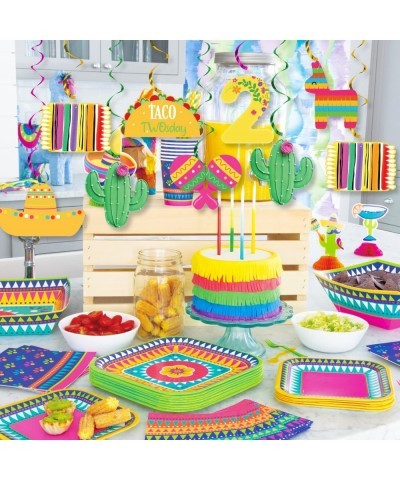 20Pcs Taco Twosday Birthday Party Hanging Swirl Decorations Mexican Fiesta 2nd Birthday Decorations for Taco Twosday Mexican ...