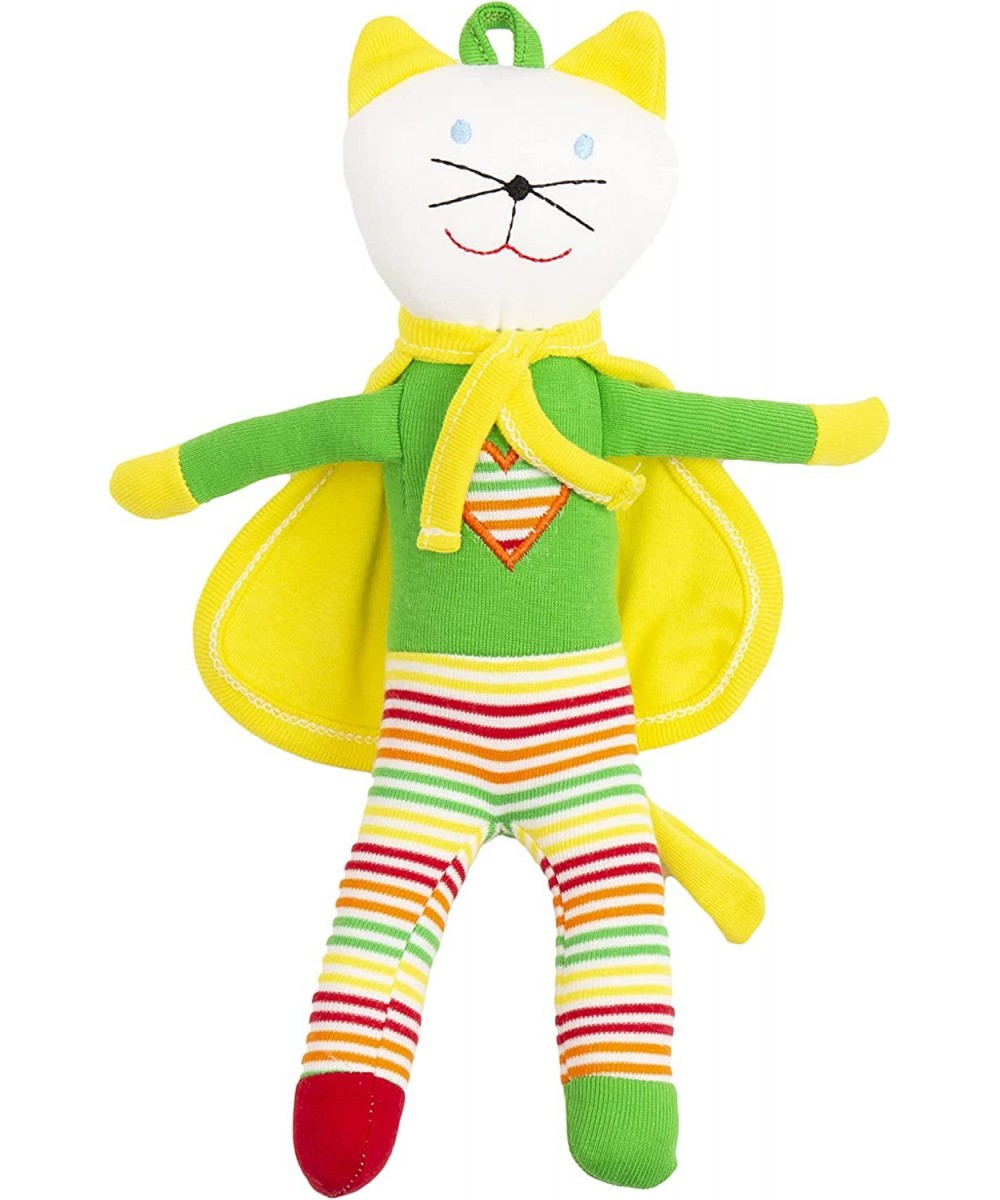 Organic Cotton Supermeow Roxie Scrappy Cat Lovey $42.13 Baby Teether Toys