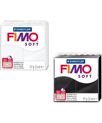 10123817 8020 AMZ 1 Fimo Soft Modelling Clay 2 Blocks 57 g Black/White $91.27 Kids' Art Clay & Dough