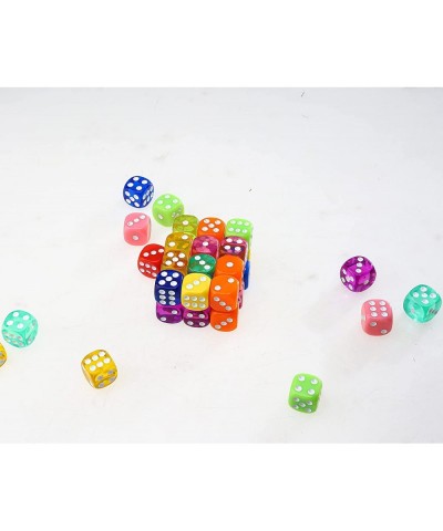 120 Pieces 6 Sided Dice Set Translucent & Solid Games Dice Set Colored Dice with Free a Black Velvet Pouches for Playing Game...