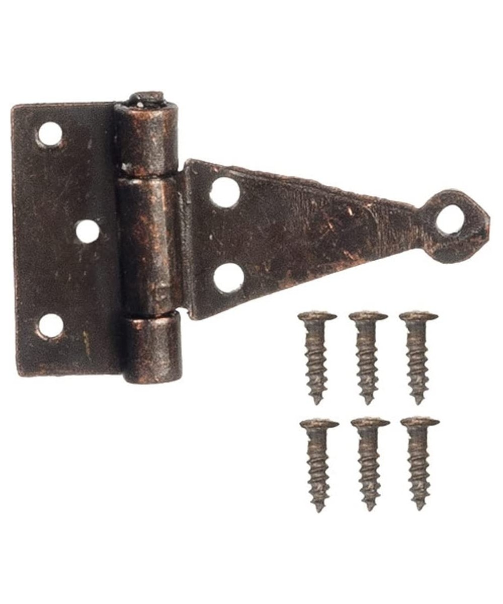 Dollhouse Miniature T-Hinges in Bronze Finish with 24 Nails $16.89 Dollhouse Accessories