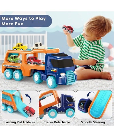 Toys for 1 2 3 4 Year Old Boys: Christmas Birthday Gifts for Kids 2022 | 7 in 1 Carrier Truck & Pull Back Car | Toddler Boy T...