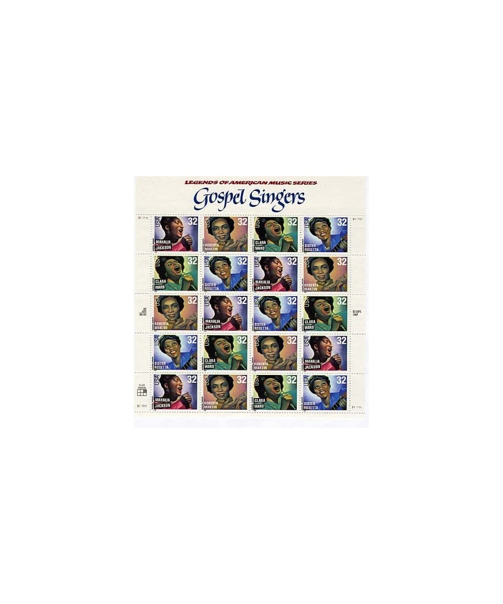 Gospel Singers Full Sheet of 20 32 Cent Stamps Scott 3216-19 $29.62 Collectible Postage Stamps