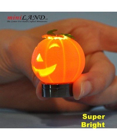 Halloween Pumpkin Bright Battery LED LAMP on/Off Switch hop01 for Adult Dollhouse Collectors Miniature 1:12 Scale $45.50 Doll...