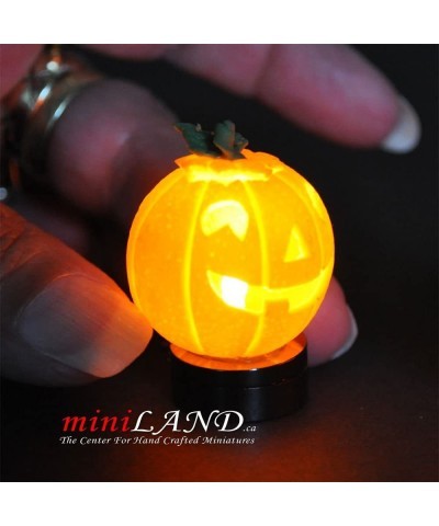 Halloween Pumpkin Bright Battery LED LAMP on/Off Switch hop01 for Adult Dollhouse Collectors Miniature 1:12 Scale $45.50 Doll...