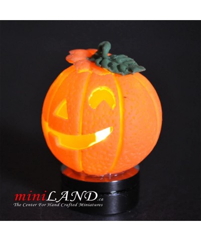 Halloween Pumpkin Bright Battery LED LAMP on/Off Switch hop01 for Adult Dollhouse Collectors Miniature 1:12 Scale $45.50 Doll...