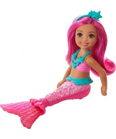 Dreamtopia Chelsea Mermaid Doll 6.5-inch with Pink Hair and Tail Multicolor $15.10 Dolls