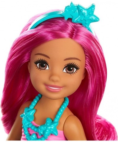 Dreamtopia Chelsea Mermaid Doll 6.5-inch with Pink Hair and Tail Multicolor $15.10 Dolls