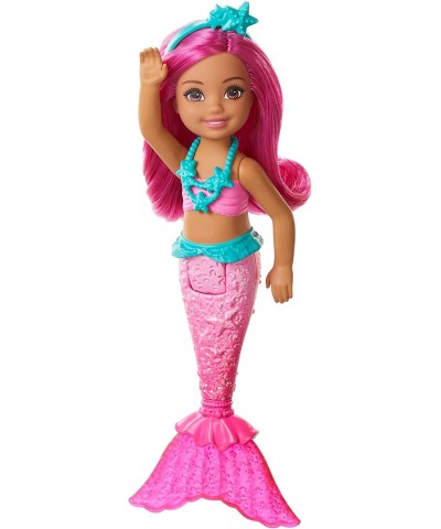 Dreamtopia Chelsea Mermaid Doll 6.5-inch with Pink Hair and Tail Multicolor $15.10 Dolls