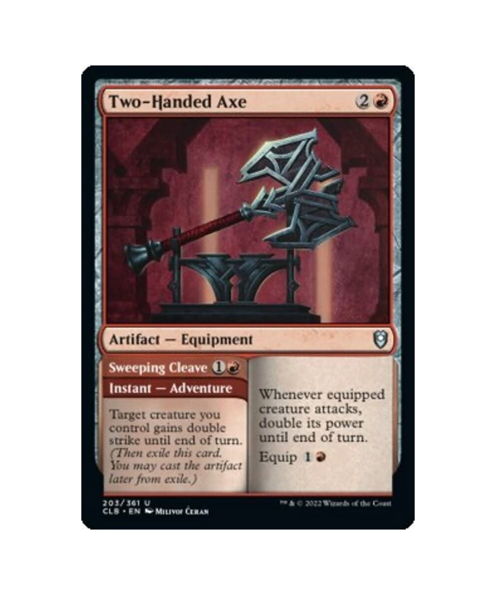 Magic: the Gathering - Two-Handed Axe // Sweeping Cleave (203) - Battle for Baldur's Gate $10.76 Trading Cards & Accessories