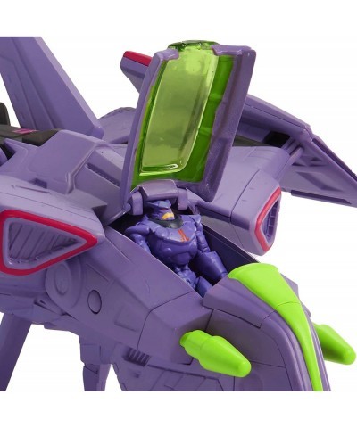 Disney Pixar Lightyear Hyperspeed Series Zurg Fighter Ship 9.25 Inches Long Authentic Detail with Zurg Figure 2.25 Inches Tal...