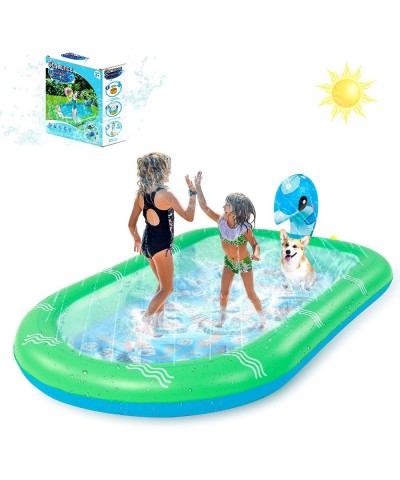 Splash Pad for Kids Inflatable Sprinkler Pool Outdoor Water Toys for Kid Ages 4-8 Summer Swimming Outside 3-in-1 Upgraded Spr...