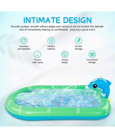 Splash Pad for Kids Inflatable Sprinkler Pool Outdoor Water Toys for Kid Ages 4-8 Summer Swimming Outside 3-in-1 Upgraded Spr...