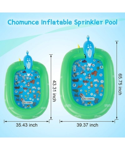 Splash Pad for Kids Inflatable Sprinkler Pool Outdoor Water Toys for Kid Ages 4-8 Summer Swimming Outside 3-in-1 Upgraded Spr...