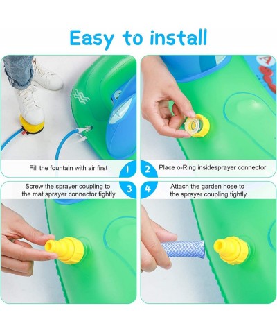 Splash Pad for Kids Inflatable Sprinkler Pool Outdoor Water Toys for Kid Ages 4-8 Summer Swimming Outside 3-in-1 Upgraded Spr...