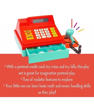 – Toy Cash Register for Kids Toddlers – 49pc Play Register with Toy Money Credit Card Scanner – Calculating – 3 Years + $50.3...