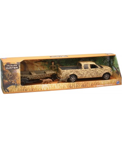 Camo Pick Up Truck with Jon Boat and Trailer $98.60 Kids' Play Boats