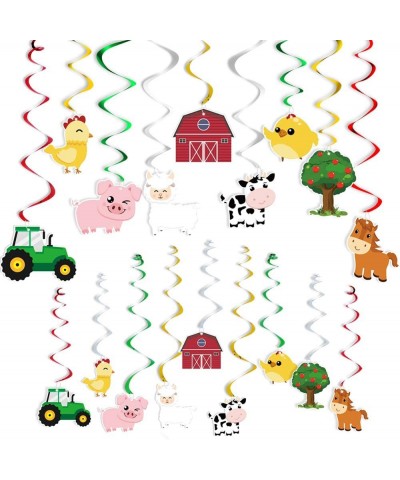 Farm Animals Hanging Party Decorations - Barnyard Theme Party Supplies Hanging Swirl for Kids Birthday Baby Shower Decor $15....