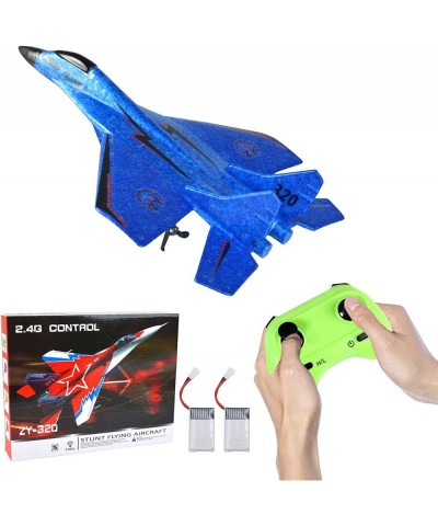 Remote Control Plane Foam RC Jet 2.4GHz 2 Channel Remote Control Airplane with LED Light Easy to Fly RC Plane for Kids Beginn...