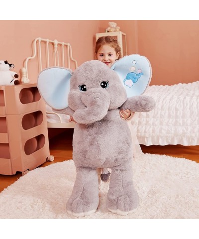 Giant Elephant Stuffed Animal Plush Toy Large Elephant Cute Jumbo Soft Toys Huge Big Size Fluffy Plushy Fat Oversized Plushie...