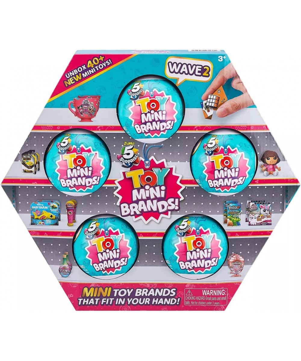 5 Surprise Mini Toys Mystery Capsule Real Miniature Collectible Toy (5 Pack) - Wave 2 $66.53 Miniature Novelty Toys