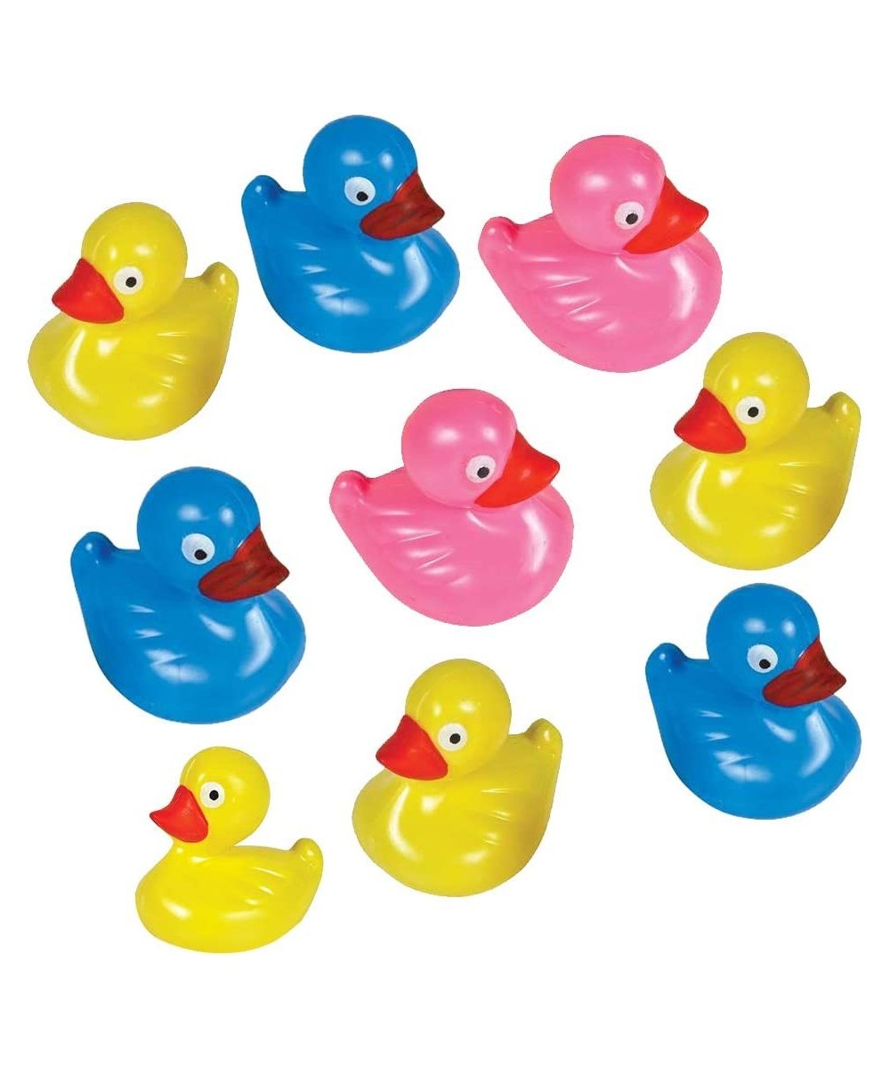 Floating Plastic Duck Toys - Pack of 12 - Durable Duckie Bath Tub Water Toys for Kids Carnival Theme Party Supplies Birthday ...