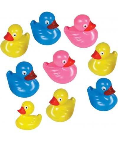 Floating Plastic Duck Toys - Pack of 12 - Durable Duckie Bath Tub Water Toys for Kids Carnival Theme Party Supplies Birthday ...