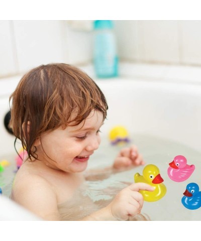 Floating Plastic Duck Toys - Pack of 12 - Durable Duckie Bath Tub Water Toys for Kids Carnival Theme Party Supplies Birthday ...