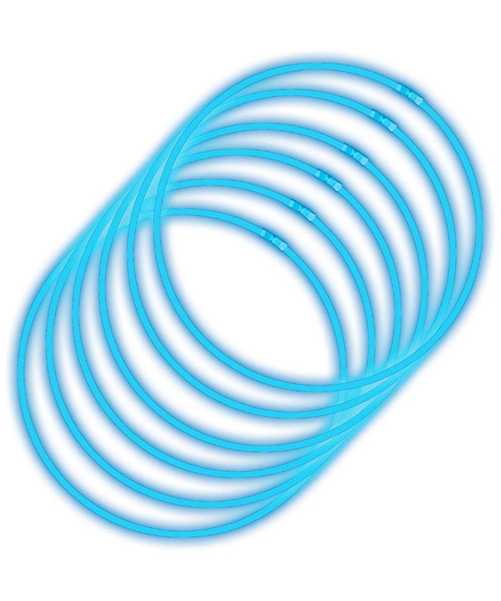 Glow Sticks Bulk 100ct 22'' Glow Necklaces with Connectors for Party Festivals Raves Birthday Wedding Blue $64.92 Kids' Party...