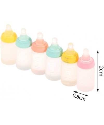 30Pcs 1:12 Dollhouse Miniatures Milk Bottle Baby Bottle Model Doll House Decor Baby Pretend Toys Dolls Accessories Dollhouses...