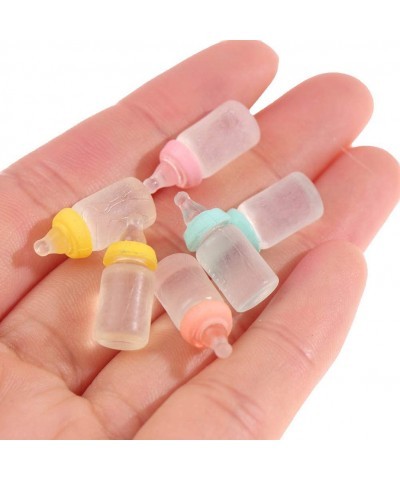 30Pcs 1:12 Dollhouse Miniatures Milk Bottle Baby Bottle Model Doll House Decor Baby Pretend Toys Dolls Accessories Dollhouses...