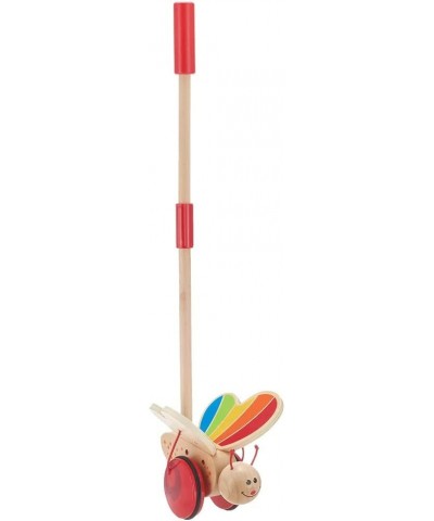 Award Winning Butterfly Wooden Push and Pull Walking Toy L: 6.3 W: 5.8 H: 22.2 inch Red $41.58 Early Development & Activity Toys