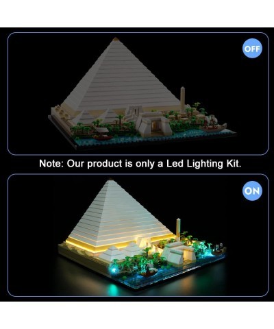 Led Light Kit for Lego 21058 Great Pyramid of Giza (No Model) Building Lighting Kit Compatible with Lego 21058 Architecture B...