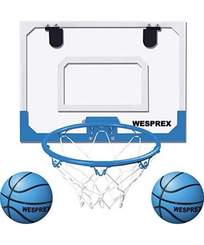 Indoor Mini Basketball Hoop Set for Kids with 2 Balls 16" x 12" Basketball Hoop for Door Wall Living room and Office Use with...