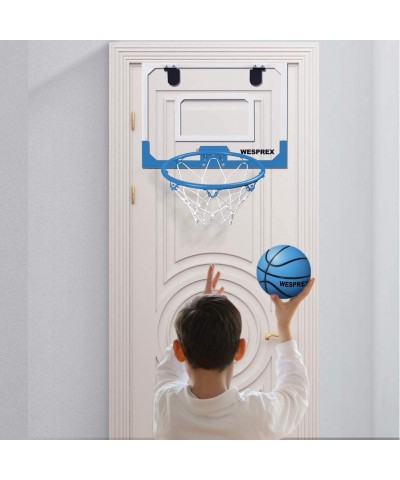 Indoor Mini Basketball Hoop Set for Kids with 2 Balls 16" x 12" Basketball Hoop for Door Wall Living room and Office Use with...