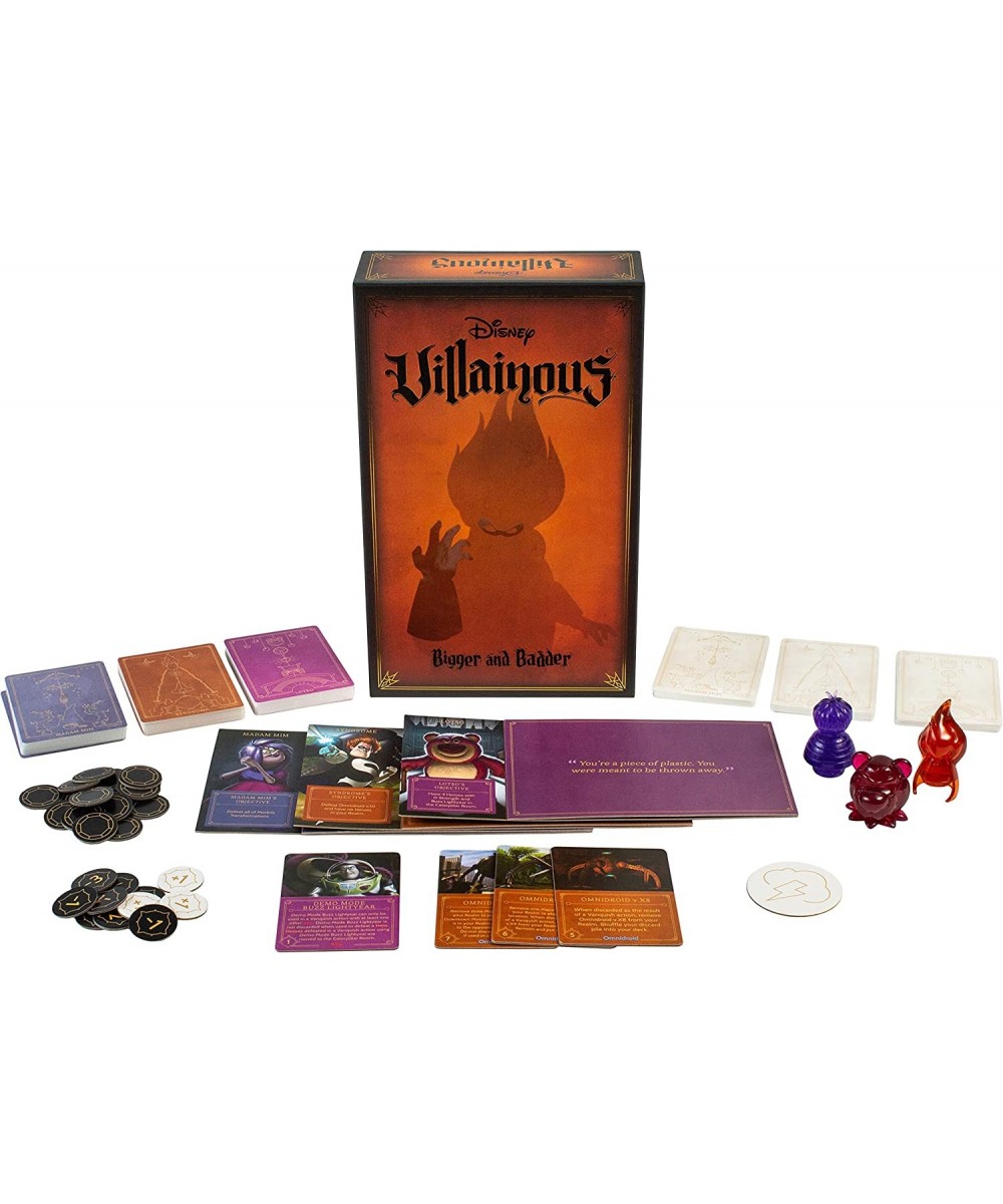 Disney Villainous Bigger and Badder Family Strategy Board Game for Adults & Kids Age 10 Years Up - Can Be Played as a Stand-A...