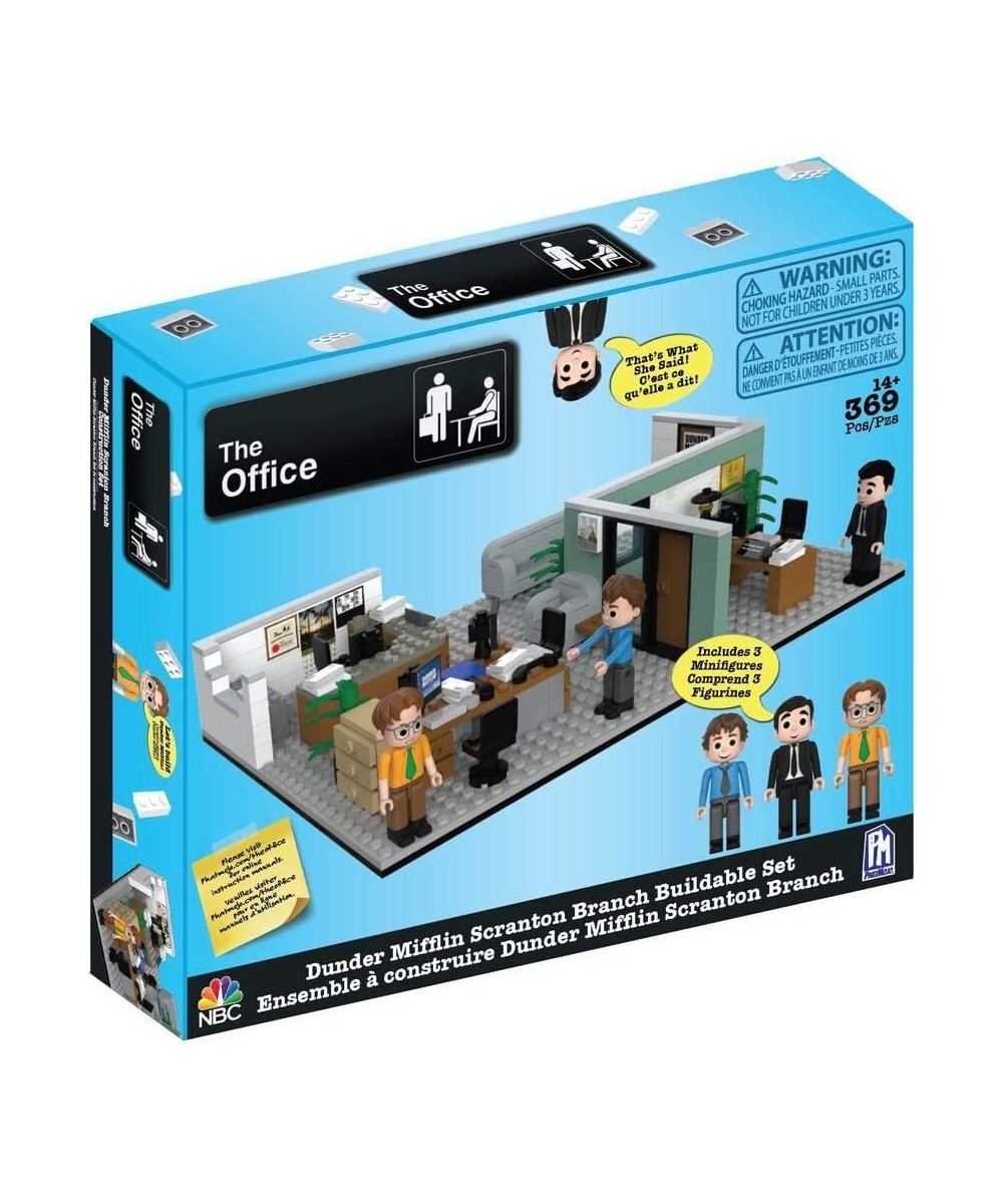 Dunder Mifflin Scranton Branch Construction Set (369 Pieces) with Updated Characters $76.55 Toy Building Sets